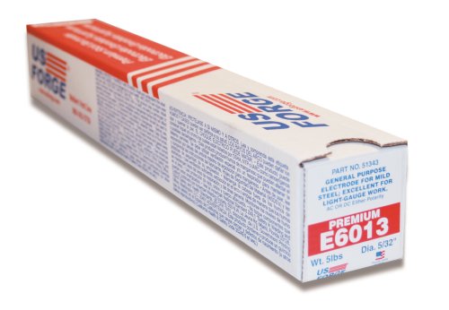 US Forge Eletrodo de solda E6013 5/32 polegadas por 35,5 centímetros 2,2 kg embalado #51343