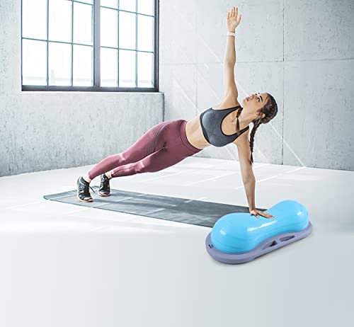 Image of Nice C Balance Ball, Half Ball, Balance Ball, Exercise Workout Trainer, with Resistant Band, Strength Fitness Yoga with Bonus Foot Pump