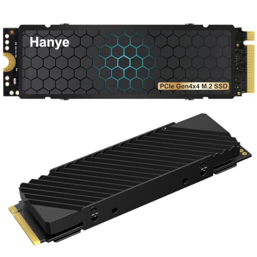 Hanye SSD 512GB PCIe Gen4x4 M.2 NVMe 2280 �q�[�g�V���N���� �V�^PS5 / PS5����m�F�ς� R:7100MB/s W:4800MB/s ���ϋv3D NAND TLC HE70 ���K�㗝�X�i���[�J�[5�N�ۏ�
