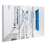 Toile d'artiste bilderfelix Tableau sur toile Mykonos Streetview Grèce Images Affiche TAA