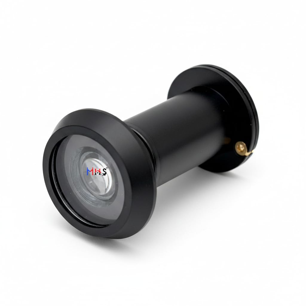 Brass Door Viewer with Privacy Flap - 180° View -10 Brass Door Viewer with Privacy Flap - 180° View -10