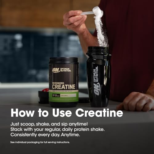 Optimum Nutrition Creatine Monohydrate Powder, Unflavored, 10 Oz - image 7