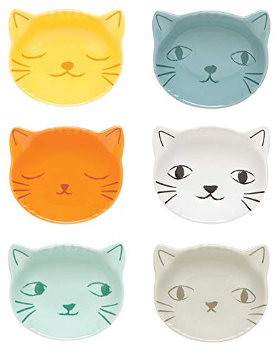 Set of 6 Purrfect Cat Pinch Bowls L46003