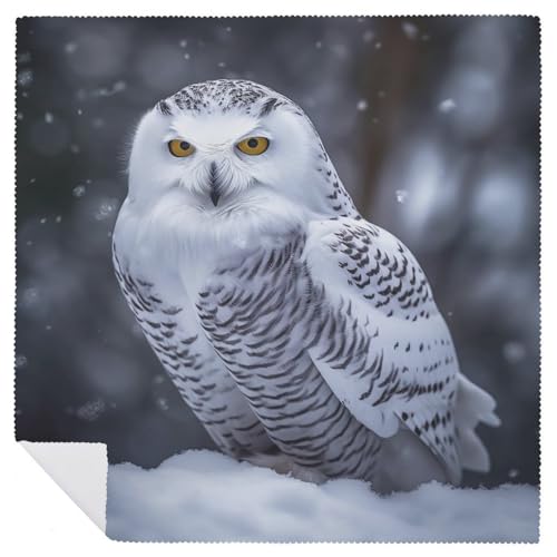Servilletas de Tela Arctic Owl Reutilizables 4 PCS miniatura 6