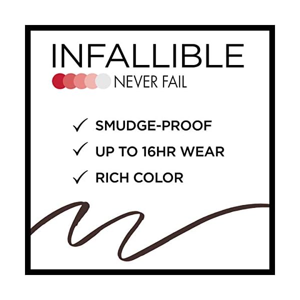 LOreal-Paris-Makeup-Infallible-Never-Fail-Original-Mechanical-Pencil-Eyeliner-with-Built-in-Sharpener-Black-Brown-1-Count L'Oreal Paris Makeup Infallible Never Fail Original Mechanical Pencil Eyeliner with Built in Sharpener, Black Brown, 1 Count