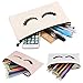 6 Pieces Eyelash Makeup Bags Canvas Makeup Bags Travel Make up Pouches with Zipper Lash Cosmetic Bags for Women and Girls (mix-6pack)