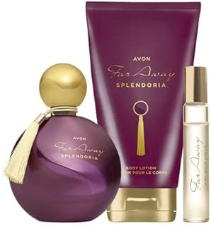 Avon Far Away Splendoria set of 50ml Eau de Parfum + 150ml Body Lotion + 10ml EDP Purse Spray NOT Gift Boxed