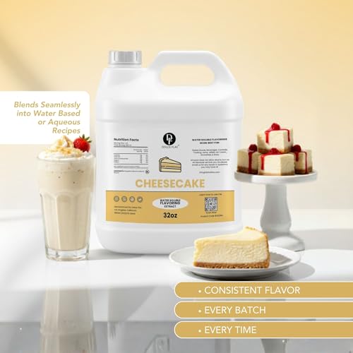 Image of Dolce Flav Cheesecake Flavoring 32 oz - Bulk Dessert Extract for Ice Cream Shops, Bakeries, Restaurants & Foodservice