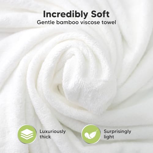 Image of KeaBabies Hooded Baby Towel for Newborn, Baby Bath Towels (Frog, 30x30) | Viscose Derived from Bamboo, Large Baby Towels with Hood, Boys, Girls, Toddler, Soft Absorbent Baby Bath Essentials