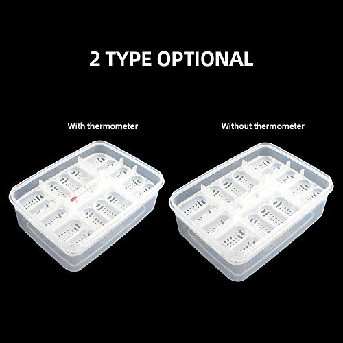 Festnight Bandeja De Ovo Réptil Caixa De Ovo Réptil Caixa De Reprodução De Répteis Caixa De Incubaçã