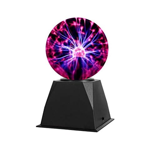 Gresus 5 Inch Plug-in Magic Plasma Ball Lamp - Touch & Sound Sensitive Interactive Plasma Lamp Nebula Sphere Globe, Science Educational Gift for Decorations/Parties/Bedroom Cover