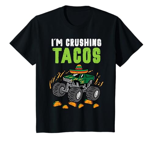 Enfant Monster Truck Cinco De Mayo Mexican Independence, petit garçon T-Shirt