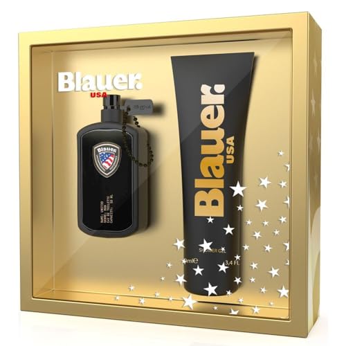 Blauer Usa Un1t3d Black Confezione Regalo Uomo Profumo EDT 50ml Gel Doccia 150ml