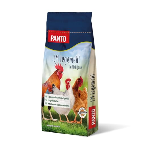 PANTO Hühnerfutter Legemehl 25 kg – Legehennenfutter für die Legephase, Alleinfuttermittel für Hühner - für goldgelbe Eier