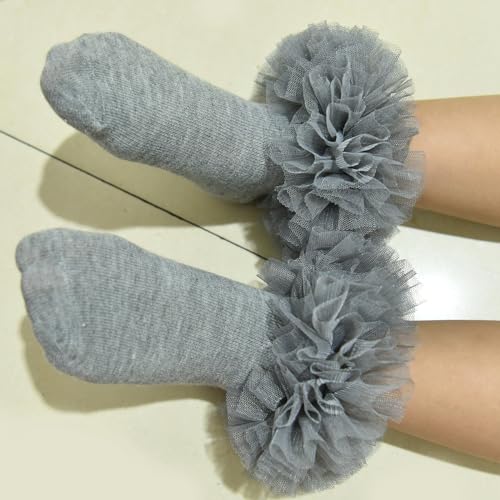 Girls Ruffle Socks Fluffy Ruffle Princess Dress Socks Newborn/Infant/Toddler/Girls4