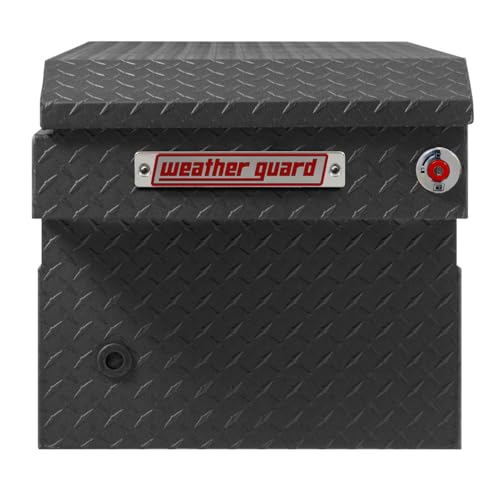 Image of Weather Guard Model 127-52-04 Saddle Box, Aluminum, Full Standard, Textured Matte Black, 11.0 cu ft