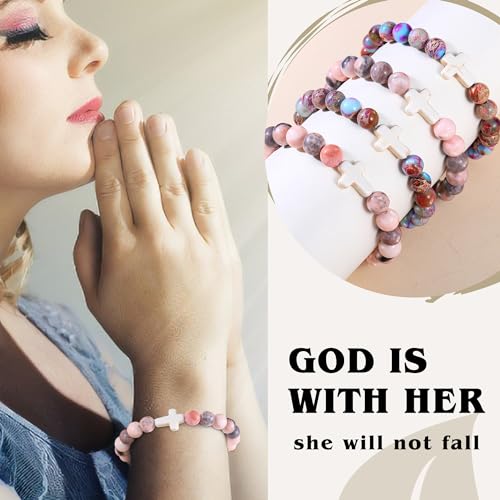Stocking Stuffers for Teens, Christmas Gifts for Mom from Daughter Beaded Bracelets for Women Teen Girl Gifts Adjustable Charm Link Bead Birthday Graduation Gift for Her Girlfriend Sister