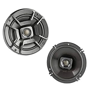 Polk Audio DB652 DB+ Series 6.5″ Coaxial Speaker for Car & Marine, 2-Way Boat & Car Audio Speaker, 40-22kHz Frequency Response, Polypropylene Woofer Cone & 3/4″ Silk Dome Tweeter, Black
