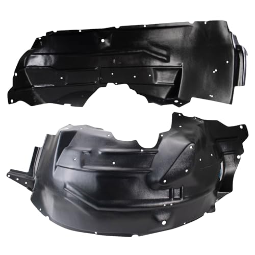 Image of TRQ Front Driver and Passenger Side Inner Fender Liner Set Compatible with 2004-2005 Ford F-250 Super Duty F-350 Super Duty