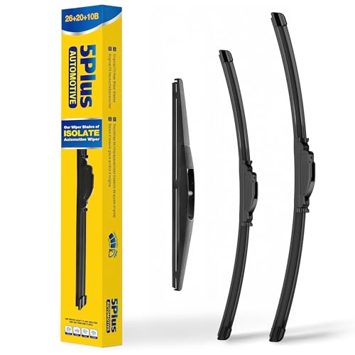 Image of Wipers Replacement for Jeep Grand Cherokee L 2021-2025,Jeep Grand Cherokee 2022-2025 Windshield Wiper Blades,26 inch+20 inch+10 inch Wiper Blades - Factory Fit & All-Season OEM Quality (Pack of 3)