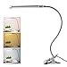 Lixada 10W Clip LED Luz Lampara de Lectura Escritorio, Protección para Ojos, 10 Nivel de Brillo Ajustable, 3 Colores de Iluminación, 36 LEDs Powered USB, Portátil Flexible Regulable