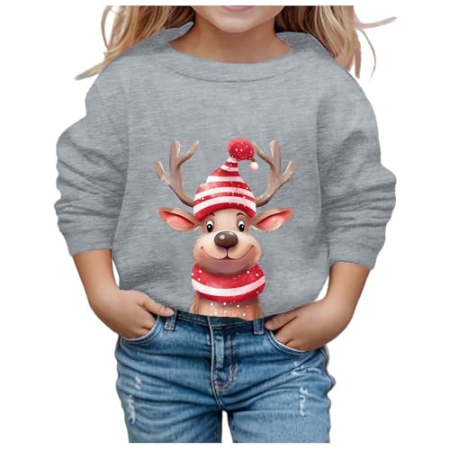 Weihnachtspullover Mädchen Weihnachts Sweatshirt, Rentier Baby...