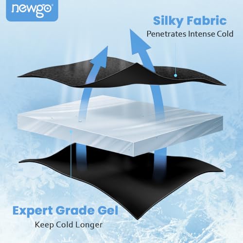 Image of NEWGO Neck Ice Pack Wrap Gel, Ice Packs for Neck Reusable, Hot and Cold Compress, Relief of Pain, Swelling, Office Pressure and Surgery Recovery