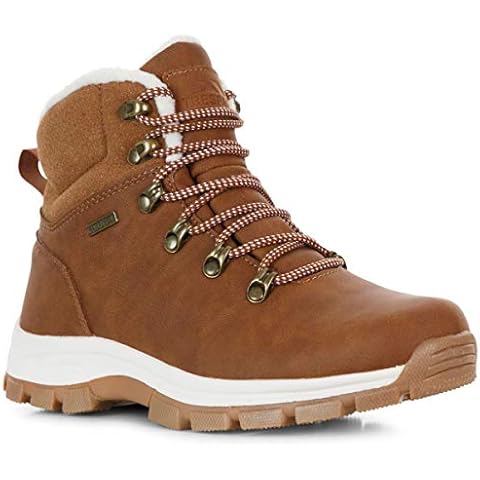 Trespass Womens Waterproof Faux Shearling Snow Boots Cover
