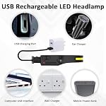 LED Headlamp Rechargeable with Motion Sensor Lamp Head light Ultra Bright - Image 4