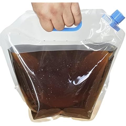 Liqui-Dirt One Gallon Jug for Mixing in Liqui-Dirt Concentrate for Watering Can for Plants - Collapsible Potable Water Tank or Bag Plastic Storage Container Cover
