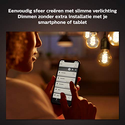 Philips Hue Filament Lamp 1-Pack - E27 - Vintage Globevorm G93 - Duurzame LED Verlichting - warm-wit Licht - Dimbaar… - Image 4