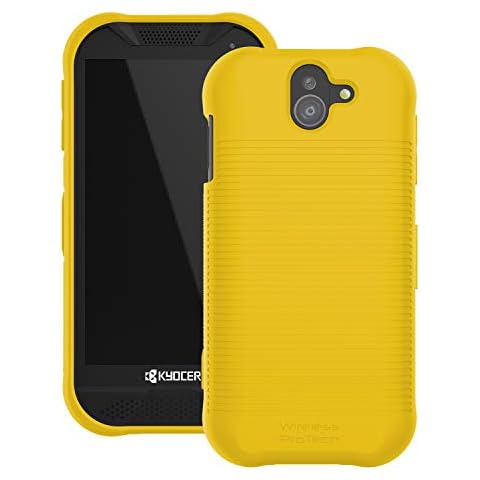 Wireless PROTECH DuraForce PRO 2 Case Flex Skin TPU Material Case for Kyocera DuraForce PRO 2 E6910 E6920 (Yellow) Cover