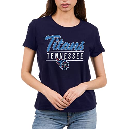 Junk Food Clothing x NFL - Tennessee Titans - Fan Favorite - Women's Short Sleeve Fan T-Shirt - Size Large