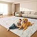 Mtandyx 8x10 Area Rugs Living Room, Cream White Large Plush Fluffy Bedroom Carpet, Non-Slip Upgraded Indoor Thick Soft Rug, Modern Plush Carpet Suitable for Kids Home Decor Aesthetics Dorm.