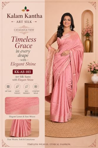 KALAM KANTHA STORY TOLD IN STITCHES maheshwari silk saree – image 7