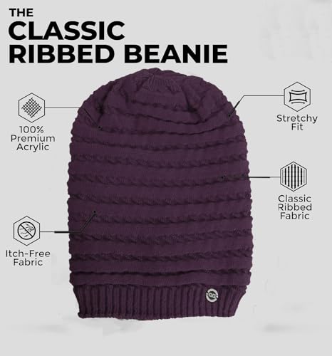 Image of 2023 Winter Beanie Hats Woolen Winter Beanie Cap for Men || 100% Woolen Boys Stylish Cap Woolen Cozy Cap for Men Warm Knit Hat Warmer Hat for Men Women Hat Solid Color Simple Woolen Hat Drop
