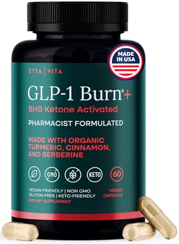 Ketosis & GLP-1 Supplement Weight Loss for Women and Men - Appetite Suppressant, Fat Burner and Metabolic Health with BHB Raspberry Ketones, Apple Cider Vinegar, Berberine HCL (Made in US/Lab Tested)