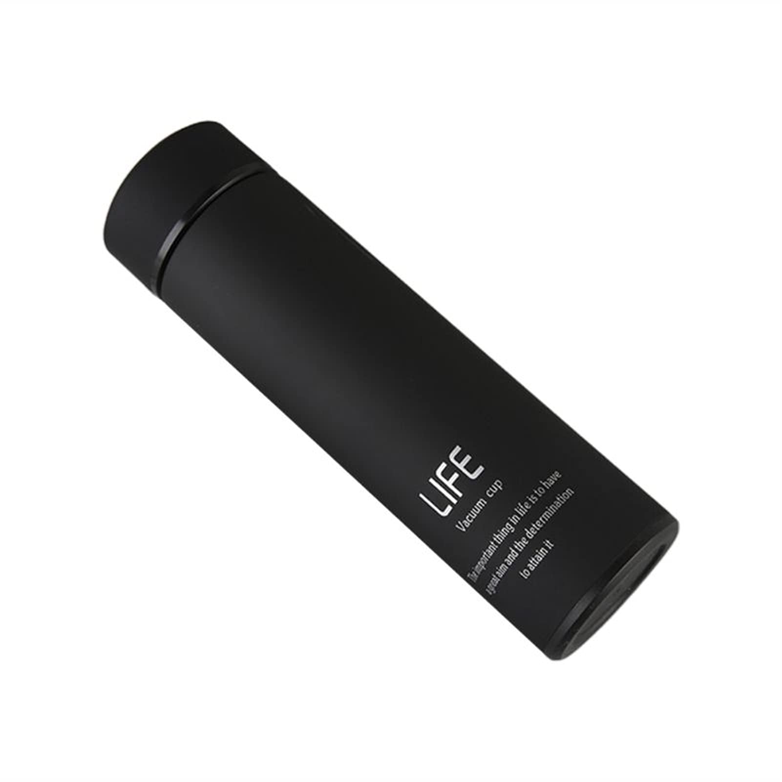 Termo Aislado Taza Termo de Viaje, Termo de té con Filtro Taza térmica de Acero Inoxidable Taza de café Botella de Agua Oficina Negocios Hogar Termo 500 ml (Negro)