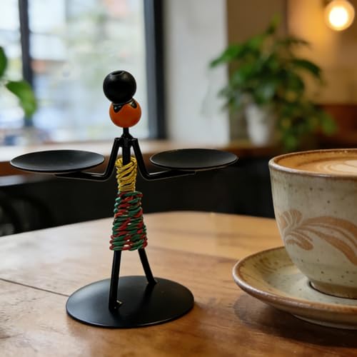 Estatua de hierro decorativa para hogar moderna miniatura 5