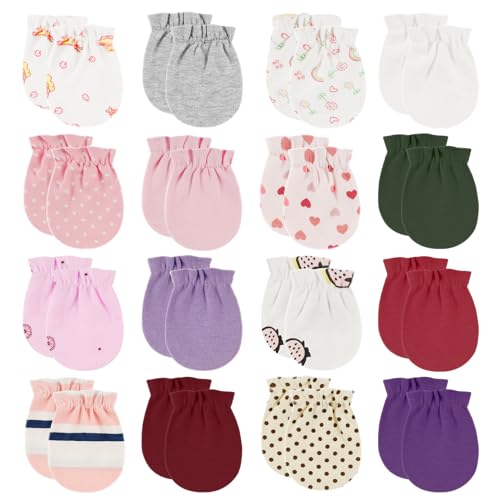Image of ONESING Baby Mittens - Newborn Mittens No Scratch 0-6 Months Warm for Newborn Baby Boys & Girls