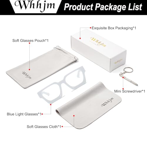 Image of Square Frame Glasses for Men Women Fashion Rectangle Computer Glasses Fake Face Glasses (White)