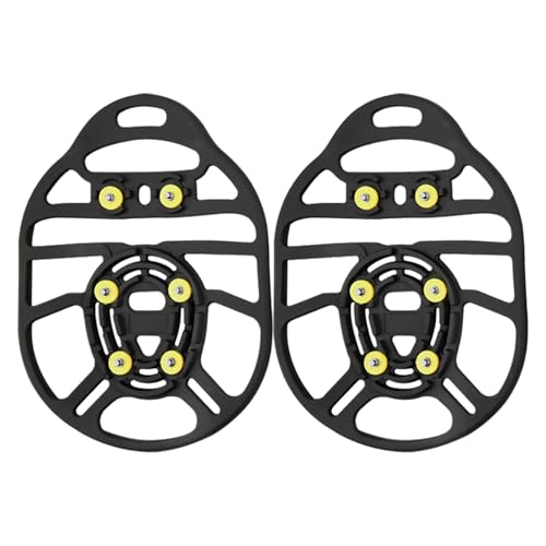 Crampones antideslizantes para zapatos – Crampones de tacos de nieve, agarres para sobrezapatos, crampones de tracción antideslizantes, tacos para caminar, botas, zapatos de montañismo, tenis