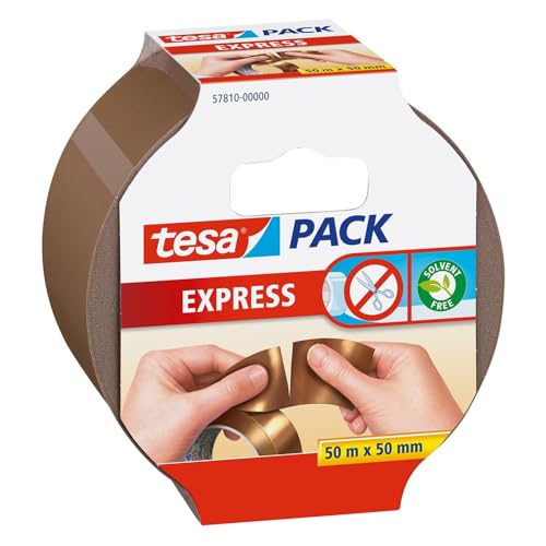 Tesa 57810-00000-01 Tesapack Express Nastro da Imballo Adesivo, Avana