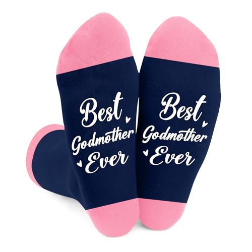 Coopyin Godmother Gift Mothers Day Christmas Birthday Stocking Stuffers Baptism Thanksgiving Thank You Valentines Day Easter Presents God Mother Best Godmother Ever Gift Ideas Sentimental Cozy Socks