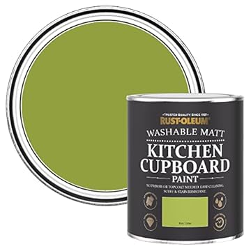 Rust-Oleum Green Kitchen Cupboard Paint in Matt Finish - Key Lime 750ml