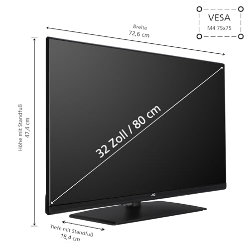 JVC Fernseher 32 Zoll Smart TV powered by TiVo (Full HD, HDR, Triple-Tuner, 6 Monate HD+ inkl.) LT-32VF5355 – Bild 4