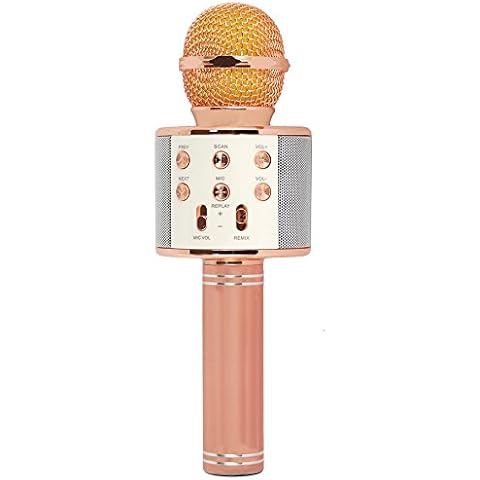 Xtreme Bright® Micrófono con Altavoz Bluetooth portátil, Rosa Cover