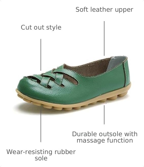 Image of VenusCelia Women's Braided-Nests Walking Flat Loafer