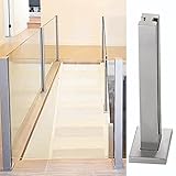 Geländerpfosten aus Glas für Innenplattformen, Treppengeländer-Stützpfosten, Geländerpfosten aus Glas für Gartenzäune und Schwimmbadzäune
