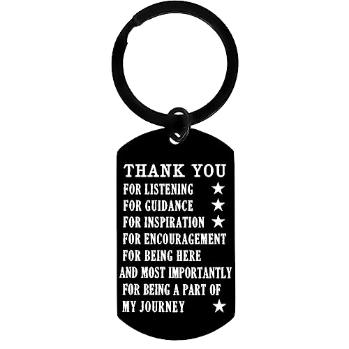 Thank You for Being Part of My Journey Keychain for Teacher Mentor Appreciation...